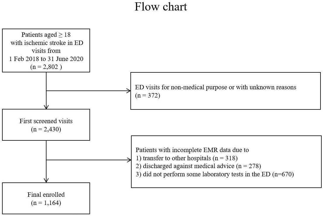 Flow chart of patients enrolled in the study.