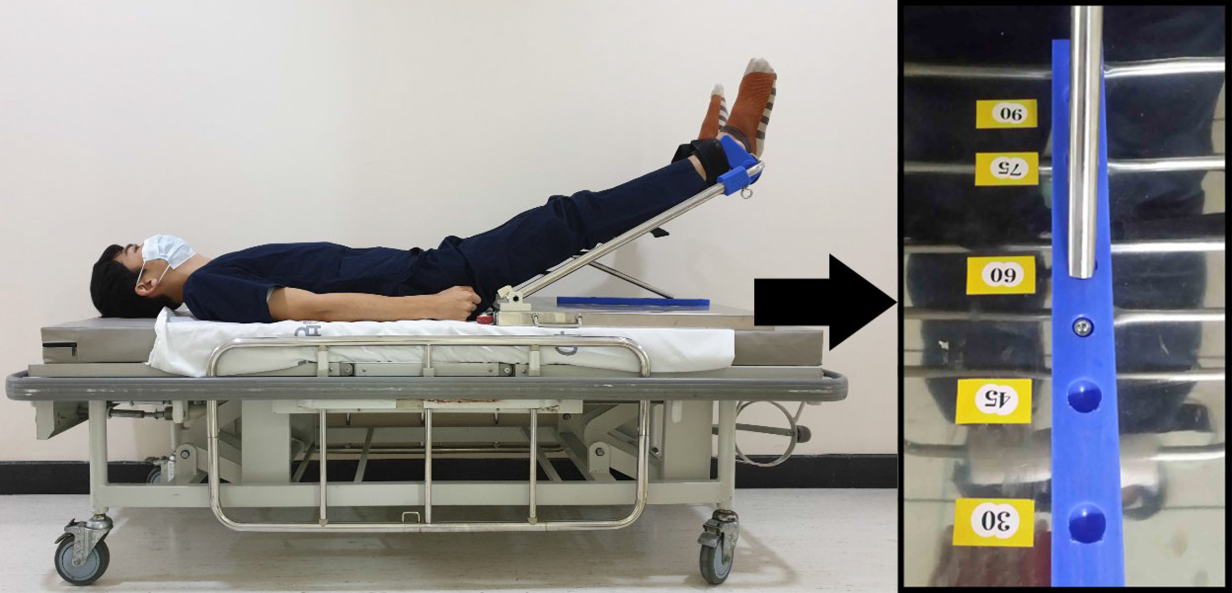 Lower body 30∘ elevation using a position changer. Jae
Hoon Lee owns the copyright.