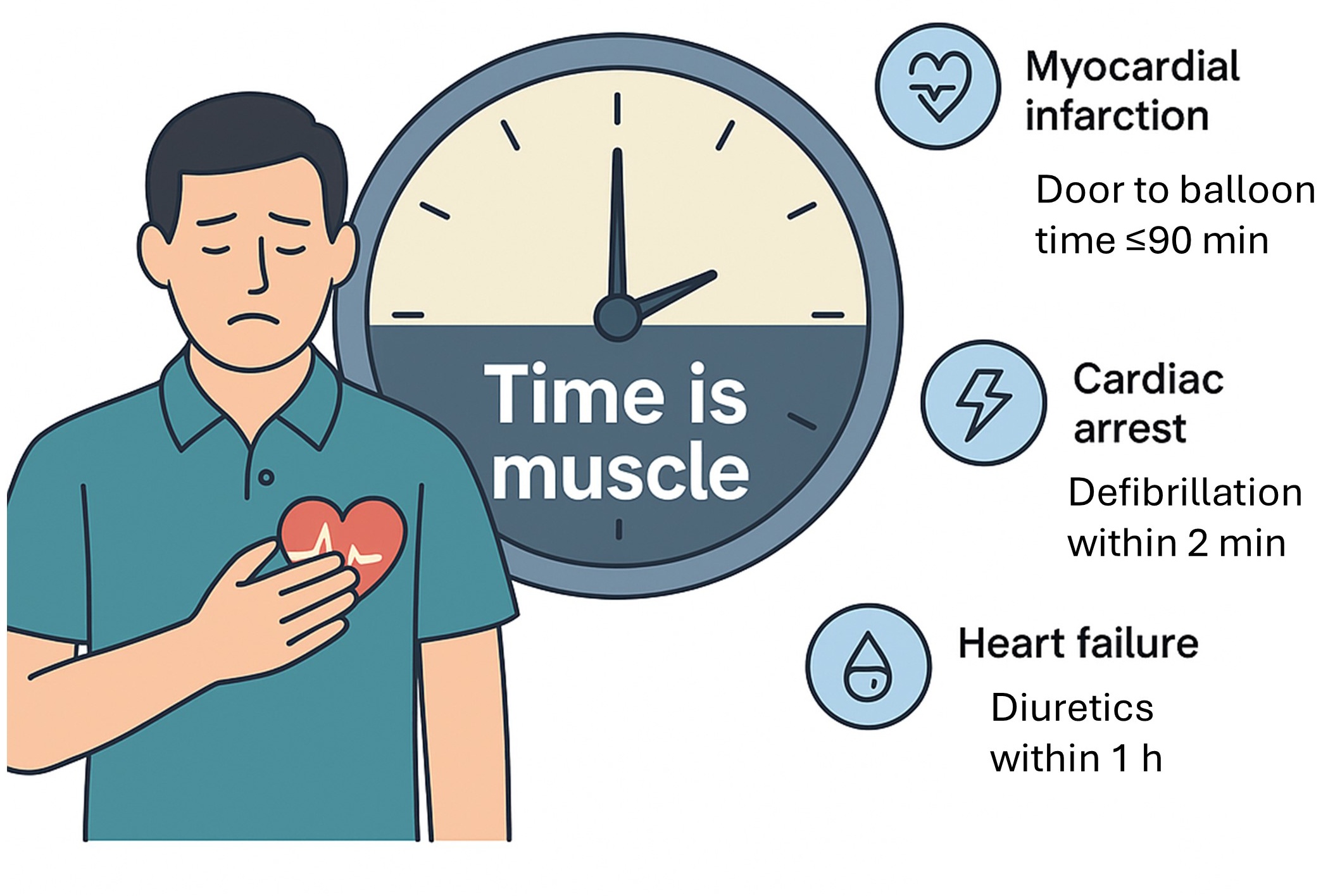 The critical role of timing in cardiac emergencies.
